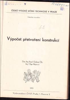Karel Chobot: Výpočet přetvoření konstrukcí
