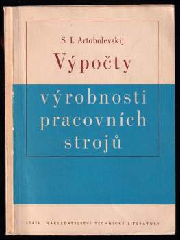 Výpočty výrobnosti pracovních strojů