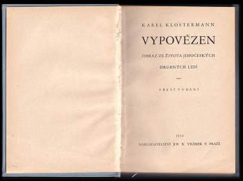 Karel Klostermann: Vypovězen