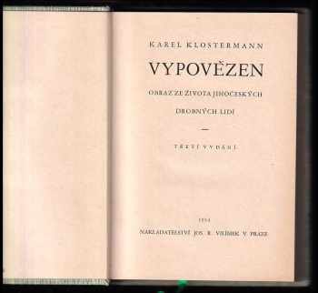 Karel Klostermann: Vypovězen