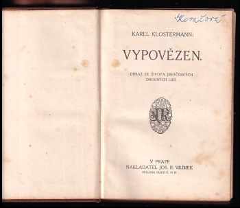 Karel Klostermann: Vypovězen