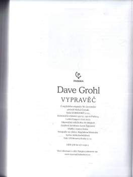 David Grohl: Vypravěč