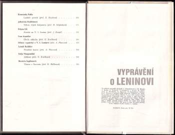 Vladimir Il'jič Lenin: Vyprávění o Leninovi