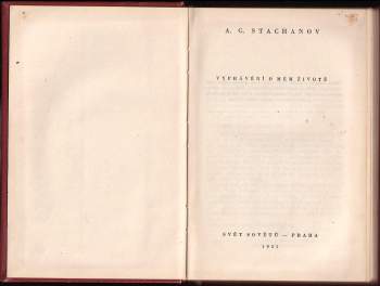 Alexej Stachanov: Vyprávění o mém životě