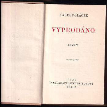 Karel Poláček: Vyprodáno