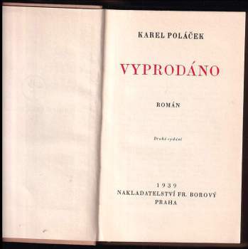 Karel Poláček: Vyprodáno