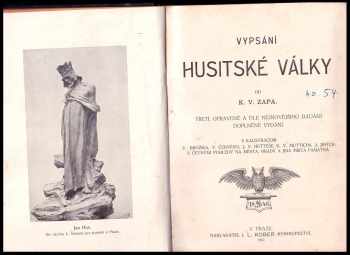 Karel Vladislav Zap: Vypsání husitské války