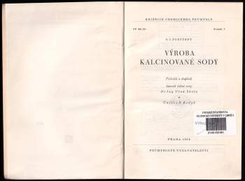 G. I Pustyrev: Výroba kalcinované sody