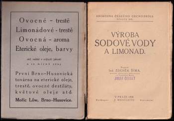 Zdeněk Šíma: Výroba sodové vody a limonád