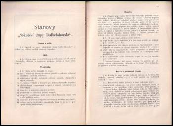 Výroční zpráva Sokolské župy Pobělohorské za rok 1892