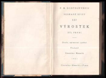 Fedor Michajlovič Dostojevskij: Výrostek
