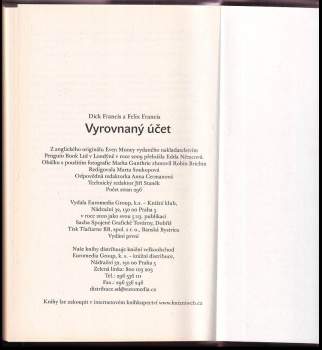 Dick Francis: Vyrovnaný účet