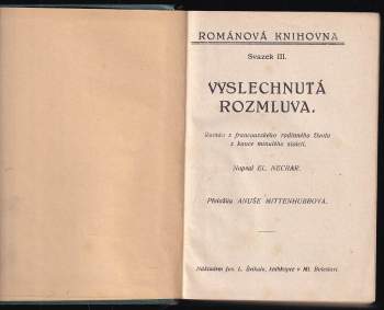 El Neckar: Vyslechnutá rozmluva