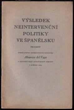 Výsledek neintervenční politiky ve Španělsku