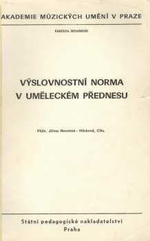 Výslovnostní norma v uměleckém přednesu