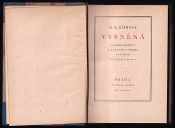 Miroslav Bedřich Böhnel: Vysněná