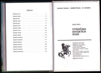 Zane Grey: Vysočina divokých koní