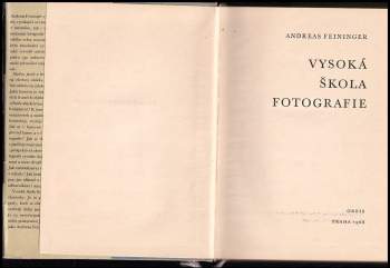 Andreas Feininger: Vysoká škola fotografie