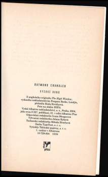 Raymond Chandler: Vysoké okno