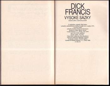 Dick Francis: Vysoké sázky