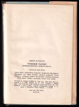 Arno Puškáš: Vysoké Tatry