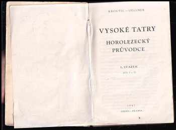 František Kroutil: Vysoké Tatry