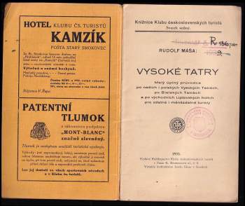 Rudolf Máša: Vysoké Tatry