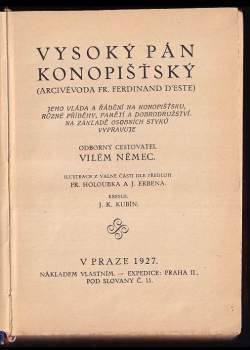 Vilém Němec: Vysoký pán konopišťský (arcivévoda Fr. Ferdinand d'Este)