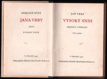 Jan Vrba: Vysoký sníh