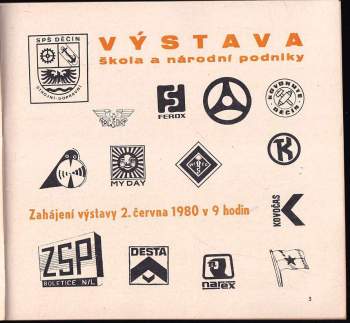 Výstavní katalog Škola a národní podniky