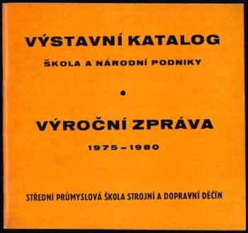 Výstavní katalog Škola a národní podniky