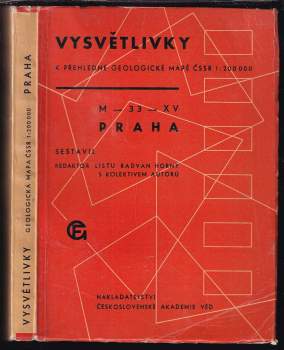 Vysvětlivky k přehledné geologické mapě ČSSR [měřítko] 1:200000 M-33-XV Praha