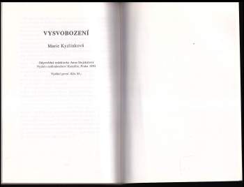 Marie Kyzlinková: Vysvobození