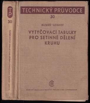 Vytyčovací tabulky pro setinné dělení kruhu