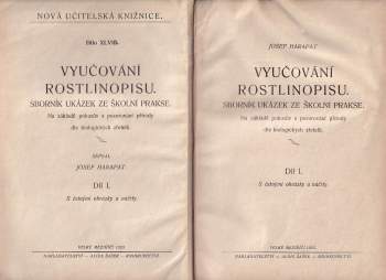Josef Harapat: Vyučování rostlinopisu