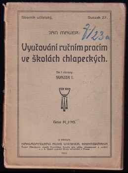 Vyučování ručním pracím ve školách chlapeckých