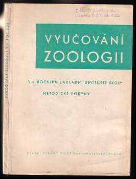 Vyučování zoologii v 6. ročníku základní devítileté školy