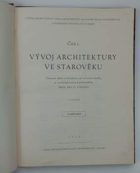 Oldřich Štefan: Vývoj architektury ve starověku