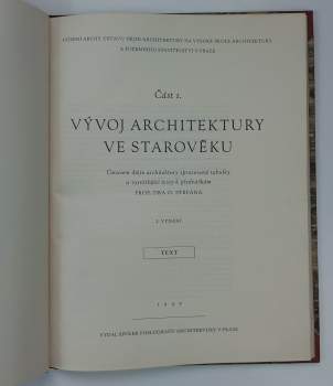 Oldřich Štefan: Vývoj architektury ve starověku