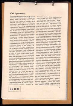 František Kovárna: Vývoj české podobizny - dp 1940