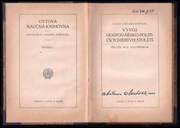 Eugen von Philippovich: Vývoj hospodářsko-politických ideí v 19. století