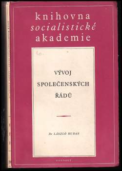 László Rudas: Vývoj společenských řádů