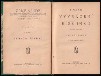 J Marz: Vyvrácení říše Inků