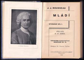 Jean-Jacques Rousseau: Vyznání