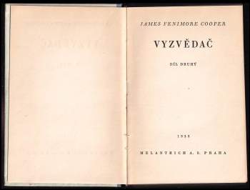 James Fenimore Cooper: Vyzvědač