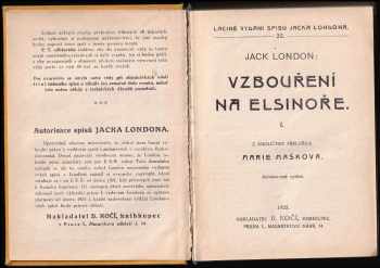 Jack London: Vzbouření na Elsinoře I. - III. + Z doby preadamitů