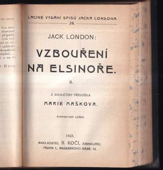 Jack London: Vzbouření na Elsinoře