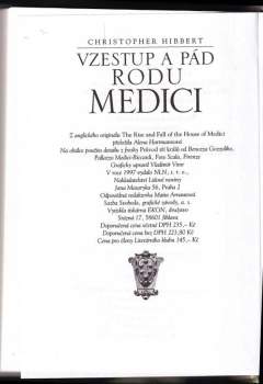 Alena Hartmanová: Vzestup a pád rodu Medici