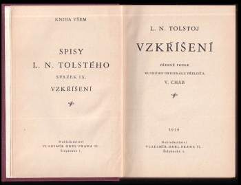 Lev Nikolajevič Tolstoj: Vzkříšení