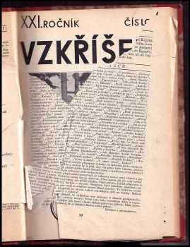 Jan Petrus: Vzkříšení: Noviny sokolské mládeže. Ročník XXI